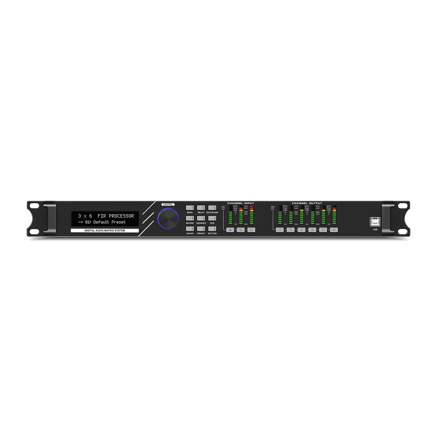 LC306 DriveRack 3 Input 6 Output Speaker Management System Professional Audio Equalizer for Stage Sound Equipment
