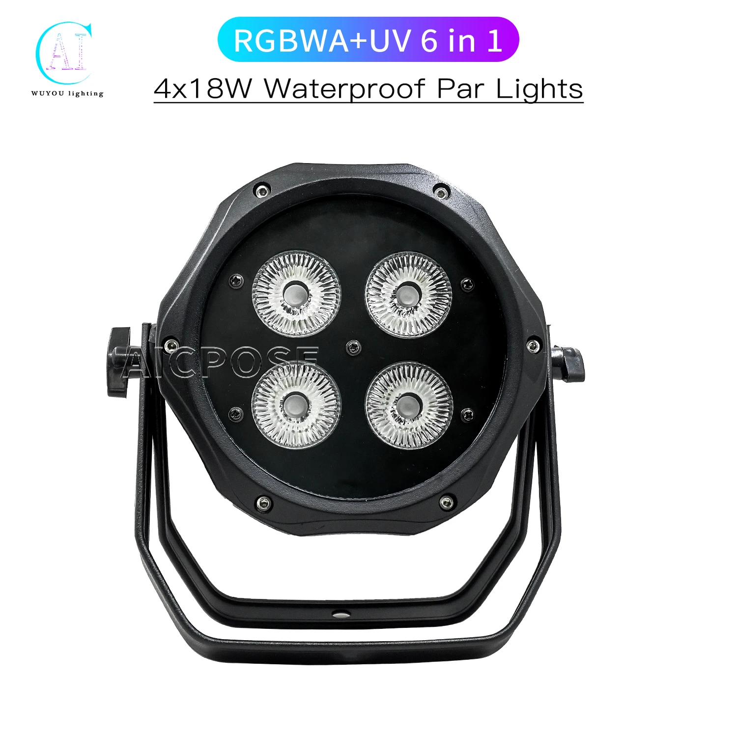 

4x12W RGBW/4x18W RGBWA+UV 6-in-1 LED Waterproof Pap Light DMX Control Professional DJ Disco Equipment Outdoor Show Lighting