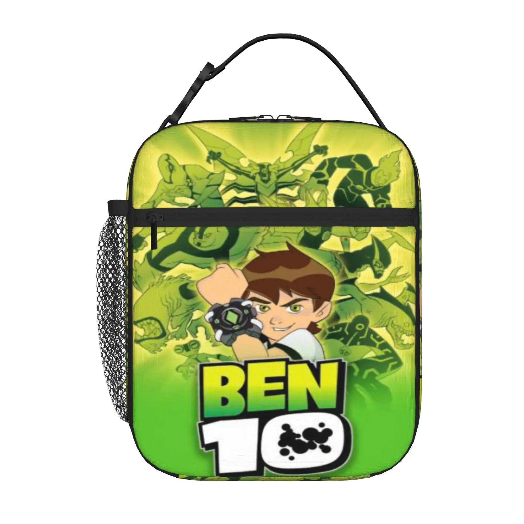 Back to school season Ben 10 Lunch Bag Classic Ben10 Logo Poster Vintage Casual Multi-Function Lightweight Lunch Bag
