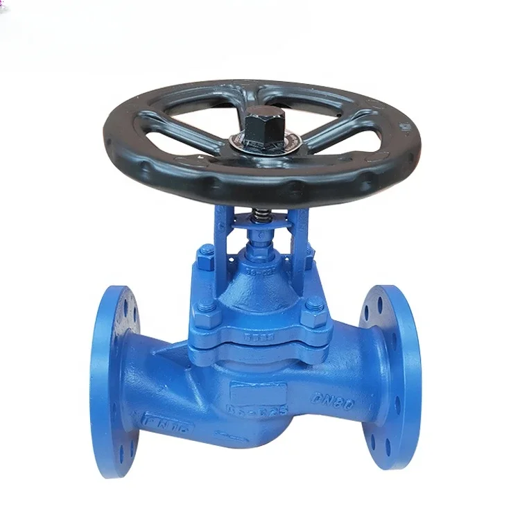 standard GS-C25 WCB thermal oil system flanged angle type bellows sealed globe valve