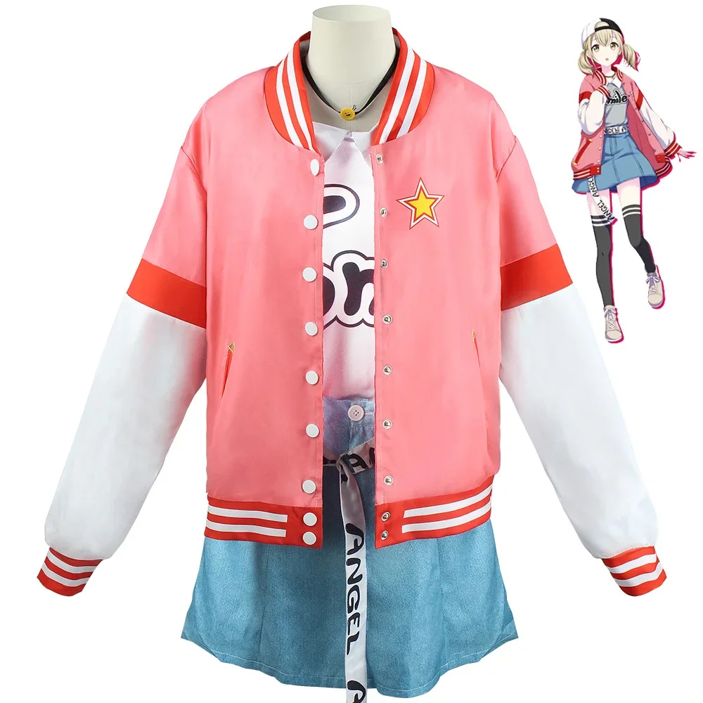 Azusawa Kohane Cosplay Costume Anime Colorful Stage Azusawa Kohane Outfits Wig Hat for Women Girls Carnival Comic Con view 2