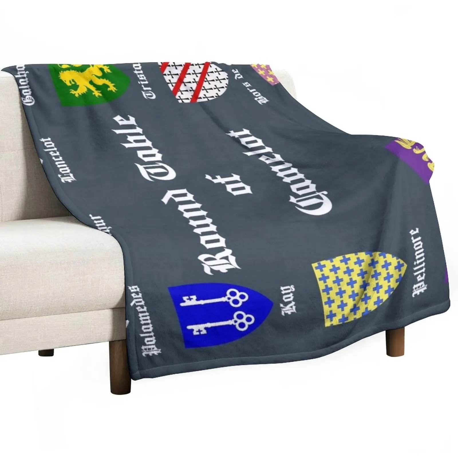 Round Table of Camelot Throw Blanket valentine gift ideas Thermals For Travel Sofas Blankets