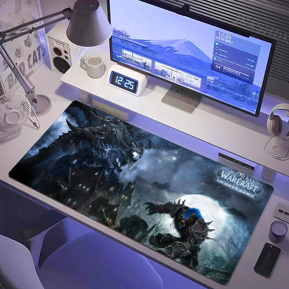 World Of W-Warcraft Mousepad Non-slip Suitable For Office Computers Laptops E-sports Game Desk Mats XXL Keyboard