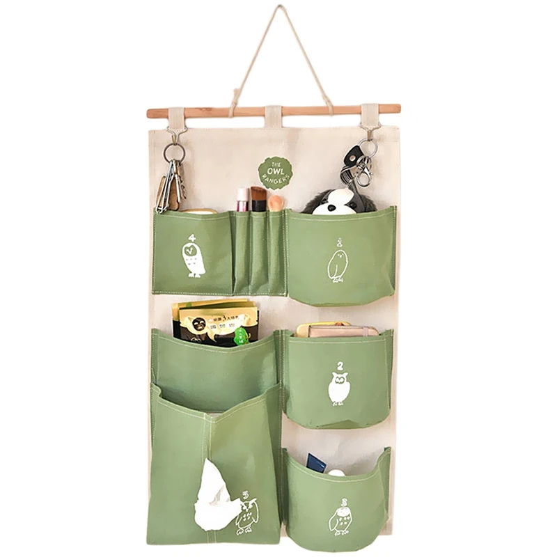 Decorative Home Organizer Wall Door Pouch Holder Closet Hanging Storage Case Bag Children Room Organizer Pouch