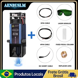 AENBUSLM-Cabezal de grabado láser de alta velocidad, grabador láser de bricolaje, cortador de carpintería, 10W, 20W, 30W, 40W, 80W, 450nm, 12V