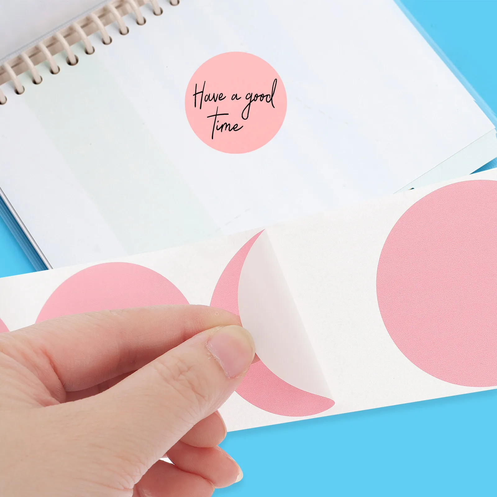 

Круглые термоэтикетки в рулонах, пустые самоклеящиеся наклейки для экспресс-доставки, адресных этикеток, именных бирок, цветовой кодировки, инвентаризации