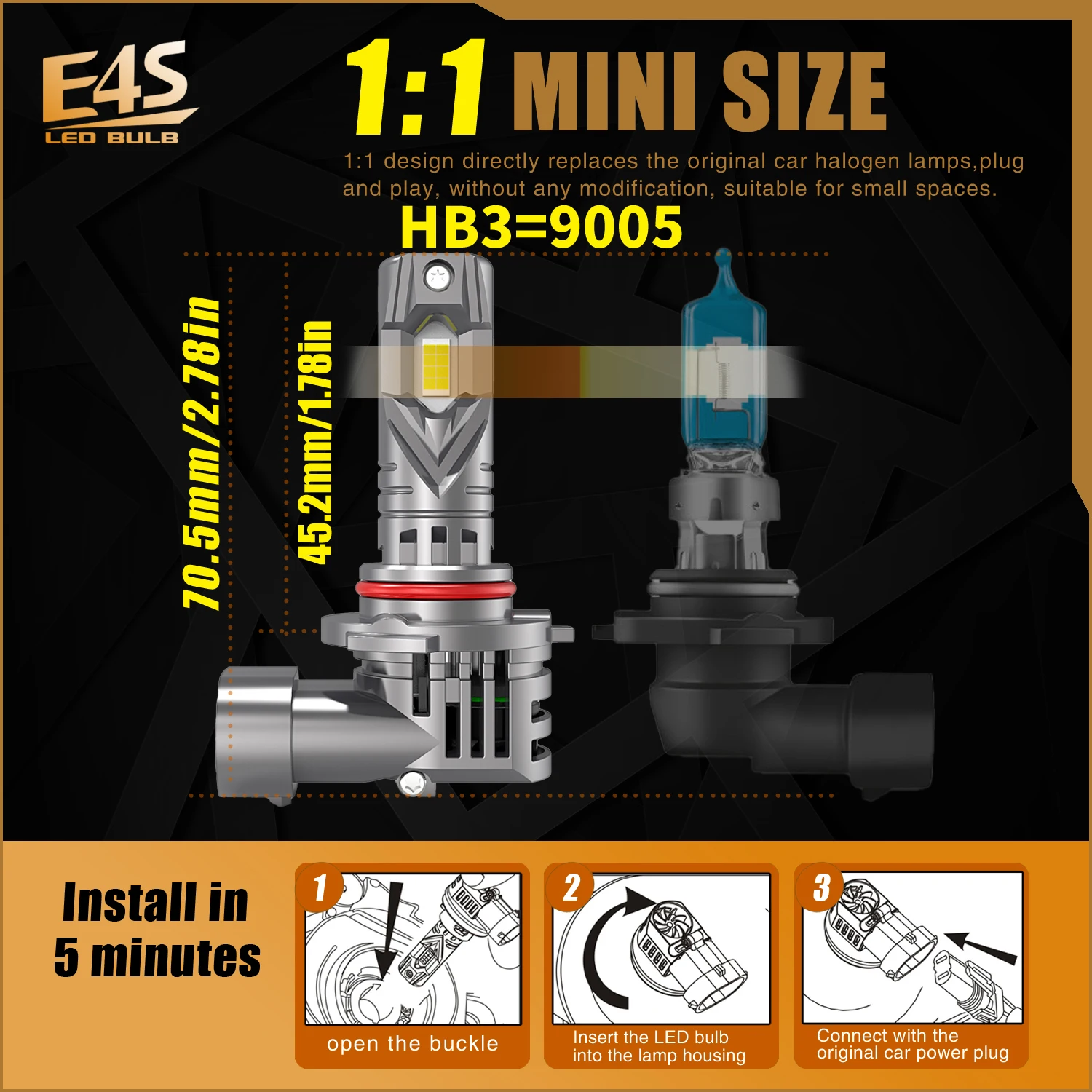 HB3 9005 H8 H11 H16 Led Canbus Headlight 12V 55W H9 Car Fog Bulb White Turbo Diode Lamps For Toyota Hilux Auris Rav4 Verso Prius