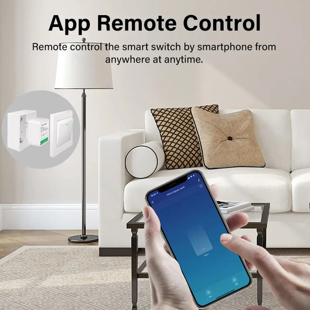 16A Tuya WiFi Smart Switch controllo a 2 vie con interruttore per Monitor energetico Mini Smart Breaker Smart Life Control Alexa tramite Google Home