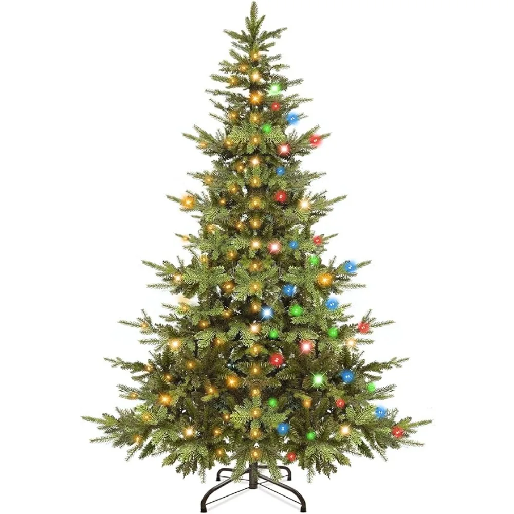 6 Ft Fir Artificial Christmas Tree 340 LED Warm Lights Christmas Furniture Decoration Suitable for Christmas outdoor decoration