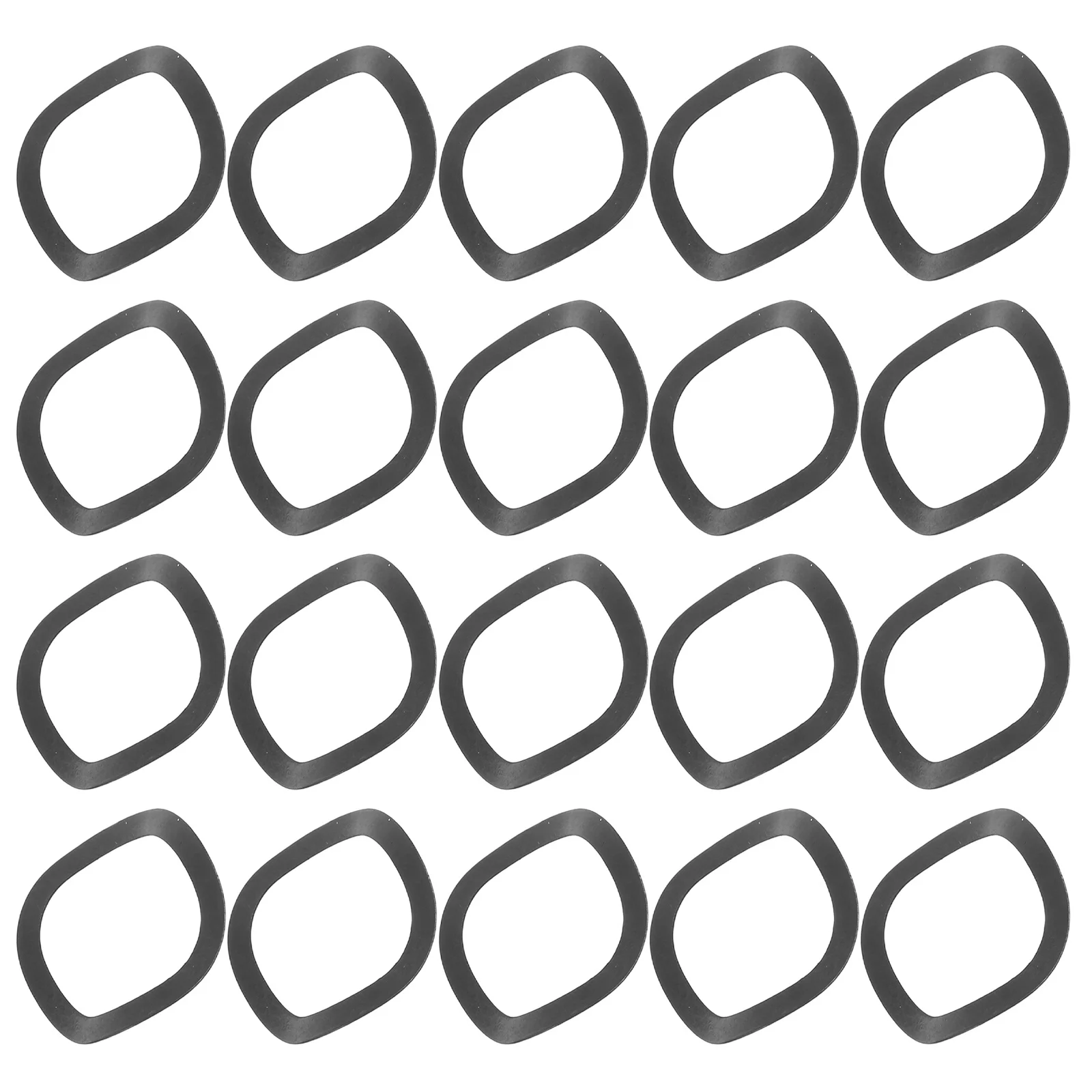 

300pcs Precision Spring Washers 16Mm Inner Diameter Black Manganese Steel For Electrical Circuit Motor Bearing Repair Hardware