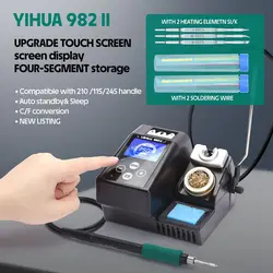 YIHUA 982-II Touch Screen C245 C210 Electronic Soldering Iron Station Repaid Heating for Precision Soldering