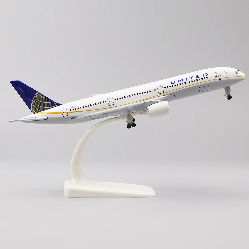 

Metal Aircraft Model 20cm 1:400 U.s. United B787 Metal Replica Alloy Material Aviation Simulation Children Boys Birthday Gift