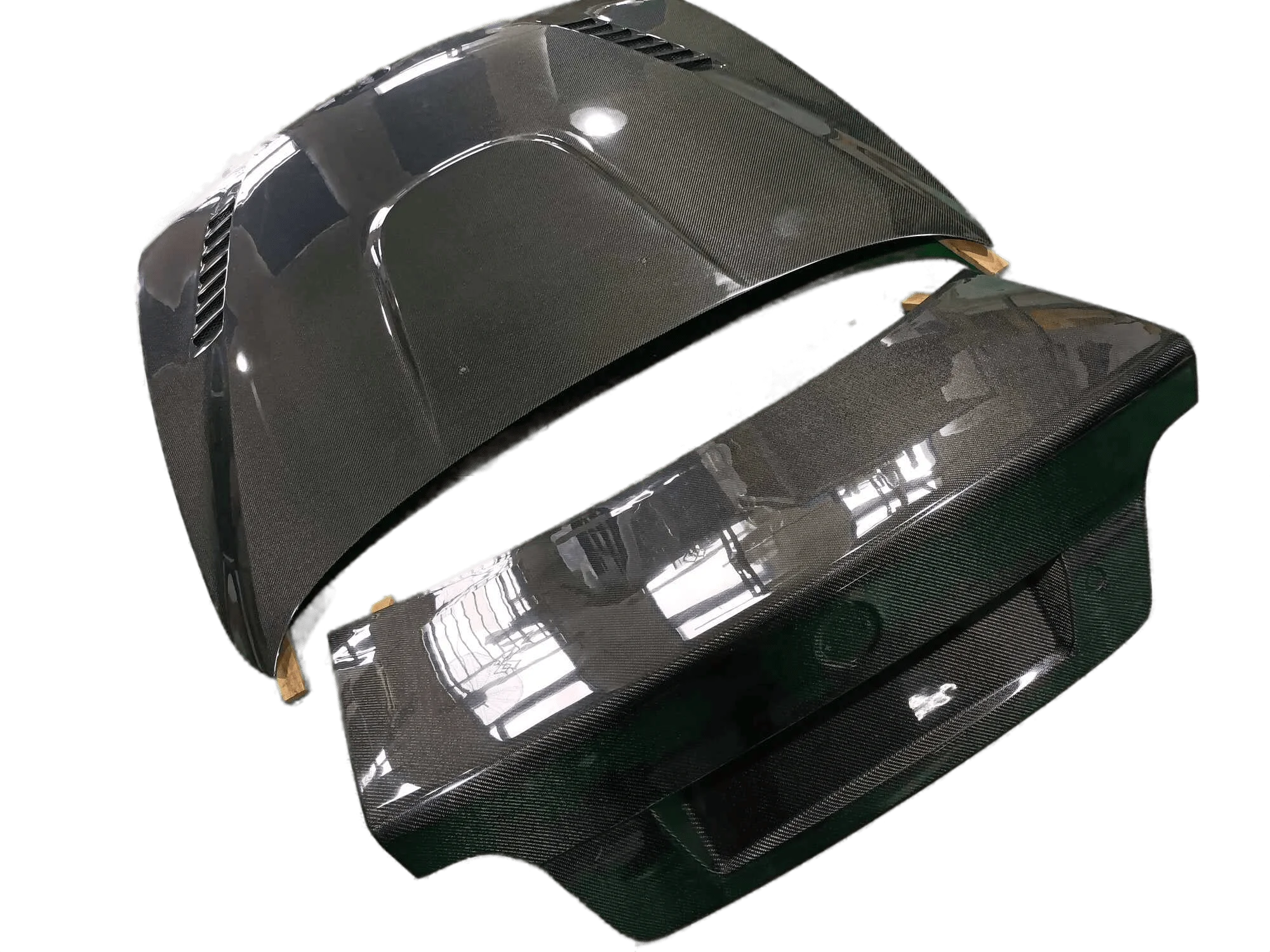 قطع غيار السيارات E39 غطاء محرك السيارة الكربوني والجذع لـ Gtr Style 520i 530i 540I Vent Bonnet E39 #4