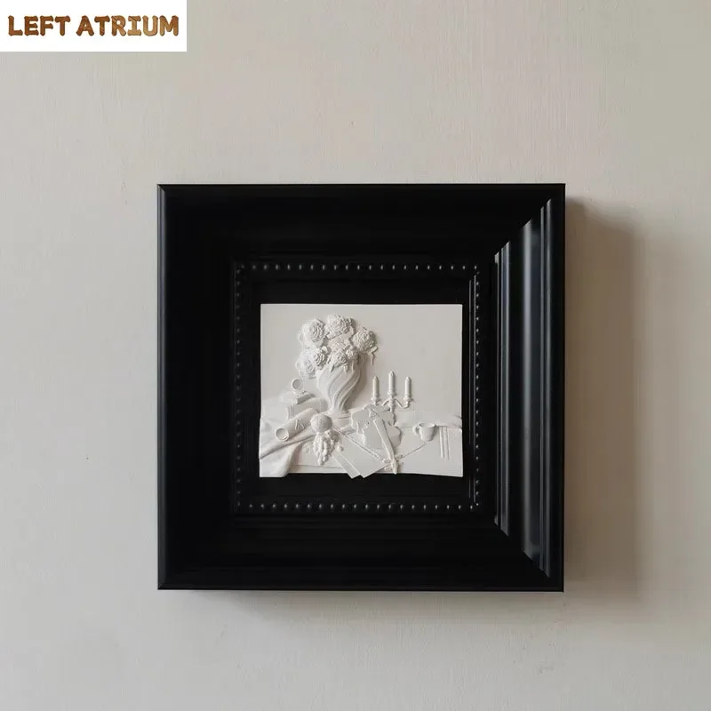 

Настенная картина с рельефной натюрмостью, настенные картины, украшение для гостиной, фоновые украшения для дисплея, настенная картина с натюрморт