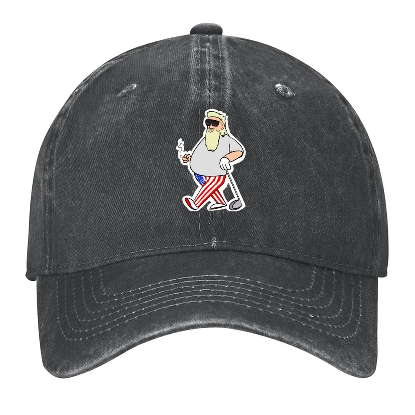 

Smokin’ John Daly Baseball Cap Luxury man cap Icon Big Size Hat designer cap Women's Hats Men's