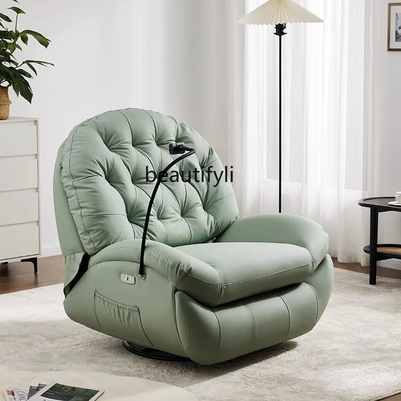 

Lounge Sofa Chair Single Electric Living Room Rocking Recliner First Class Space Massage Armchair Leisure