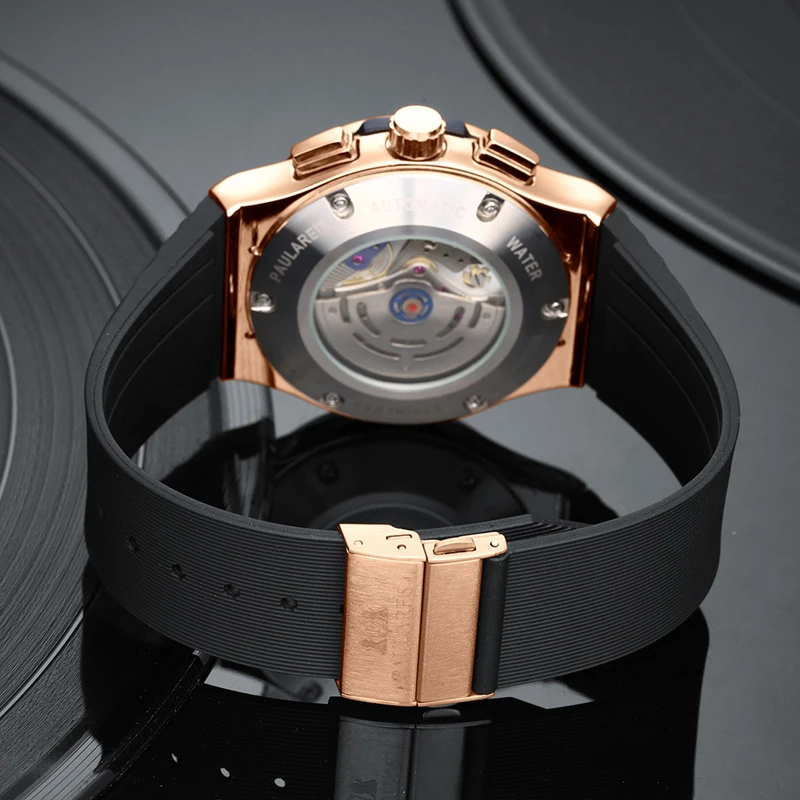 Marca PAULAREIS P, relojes de cuarzo de lujo a la moda para hombre, reloj de lujo resistente al agua, reloj deportivo para hombre, reloj de pulsera clásico de negocios para hombre