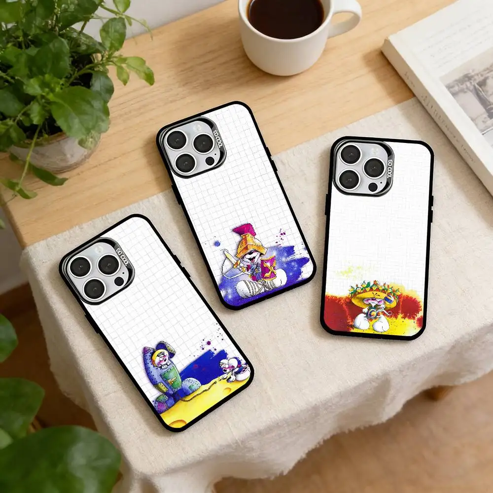 

D-Diddl Phone Case For iPhone 17,16,15,14,13,12,11 Plus,Pro Max,XS,Colored Silver Plated Inside Cover