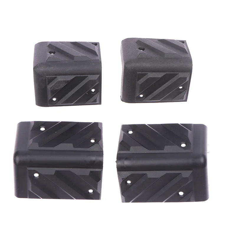 Ângulo direito plástico preto arredondado protetor, alto-falante cantos, guitarra amplificador palco, armários acessórios, novo, 2pcs