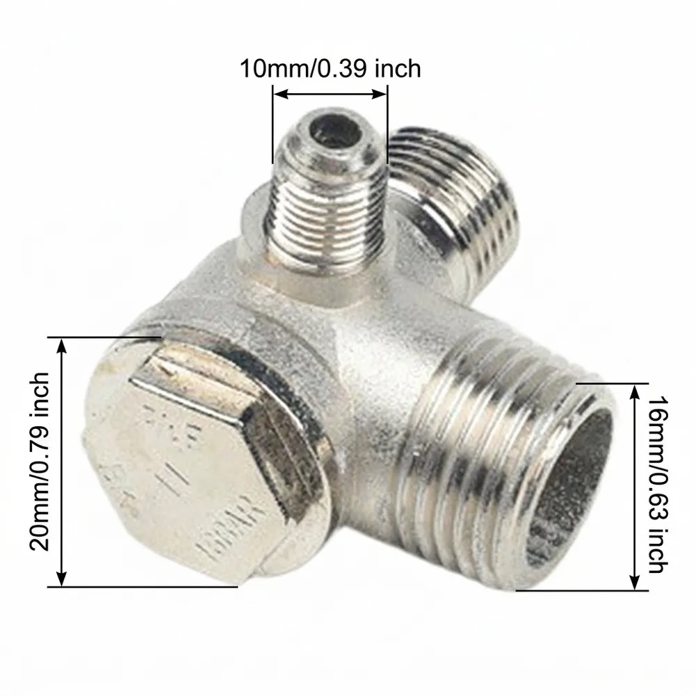 for Air Compressor Check Valve Parts for top Sale 1* 1x Accessories Male Thread Diameter 20/16/10mm 1 Pcs Aluminum Alloy