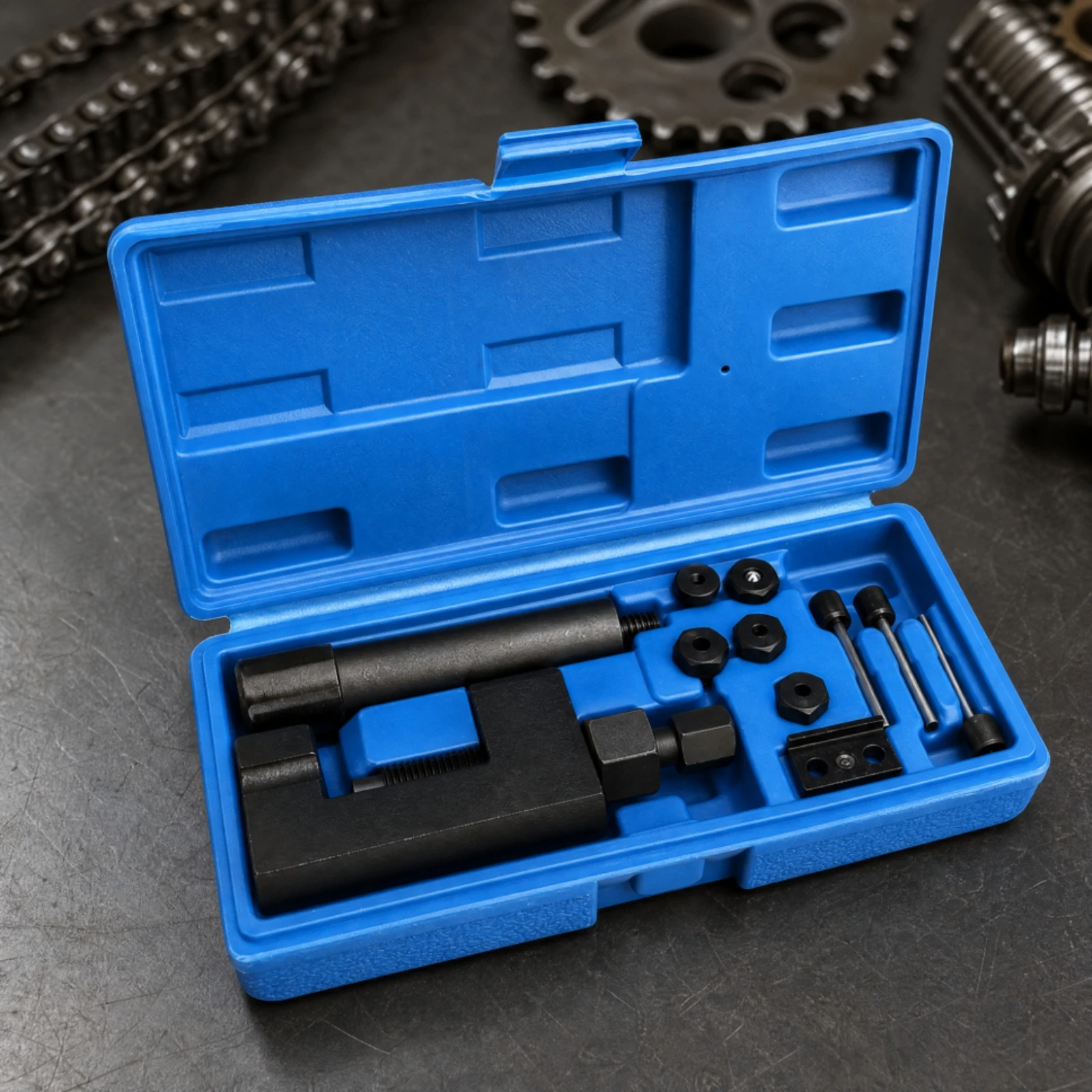 Chain Breaker Set with Storage Case Heavy-Duty Chain Breaker with Storage Case Sturdy Practical for Home Mechanics