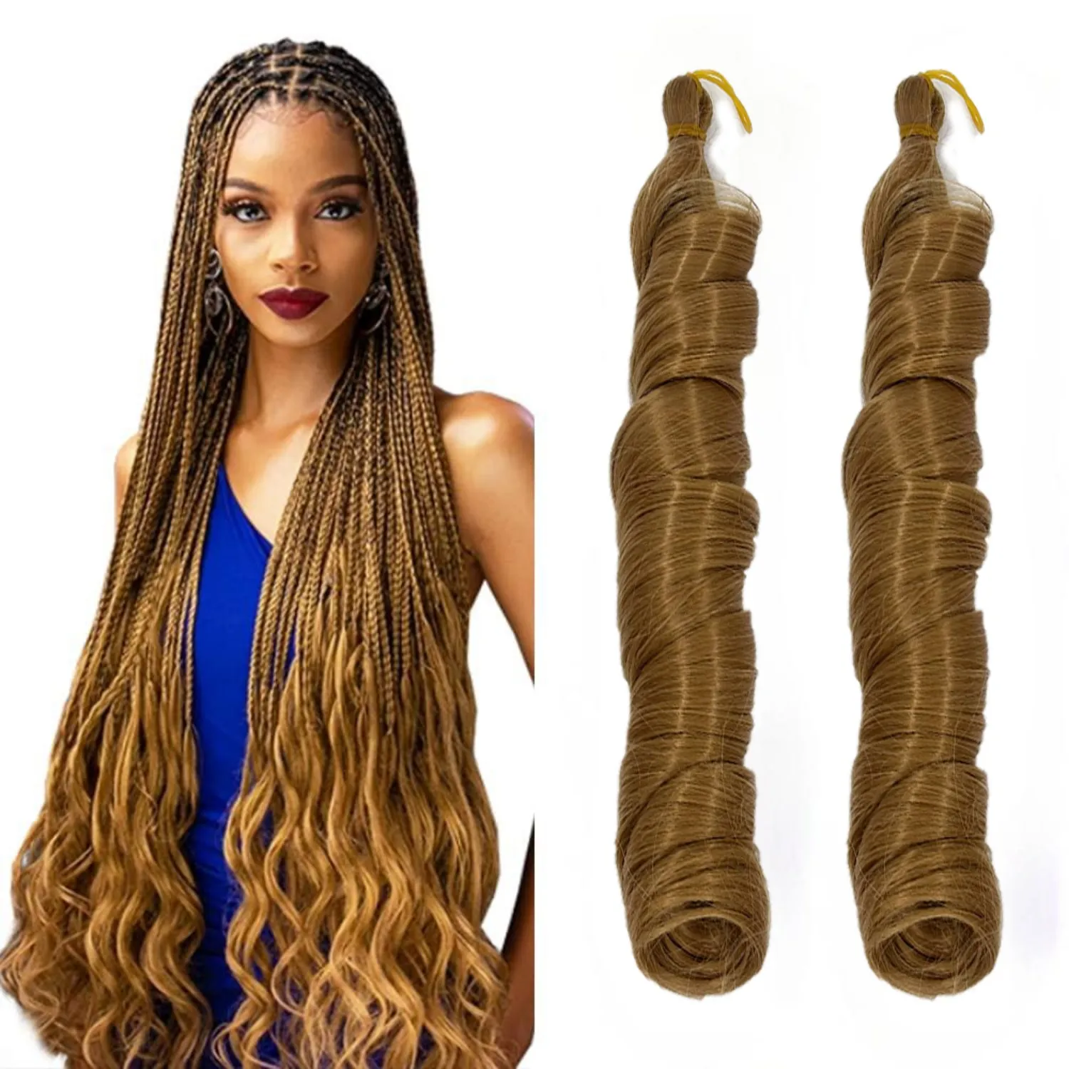 French Curl Locs Crochet Hair Goddess Locs Crochet Hair Crochet Hair Soft Locs with French Curl Braiding Hair Extensions