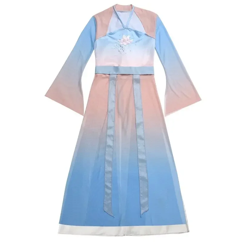 Children's classical dance performance costumes, practice costumes, Chinese ethnic girls' performance costumes    suit