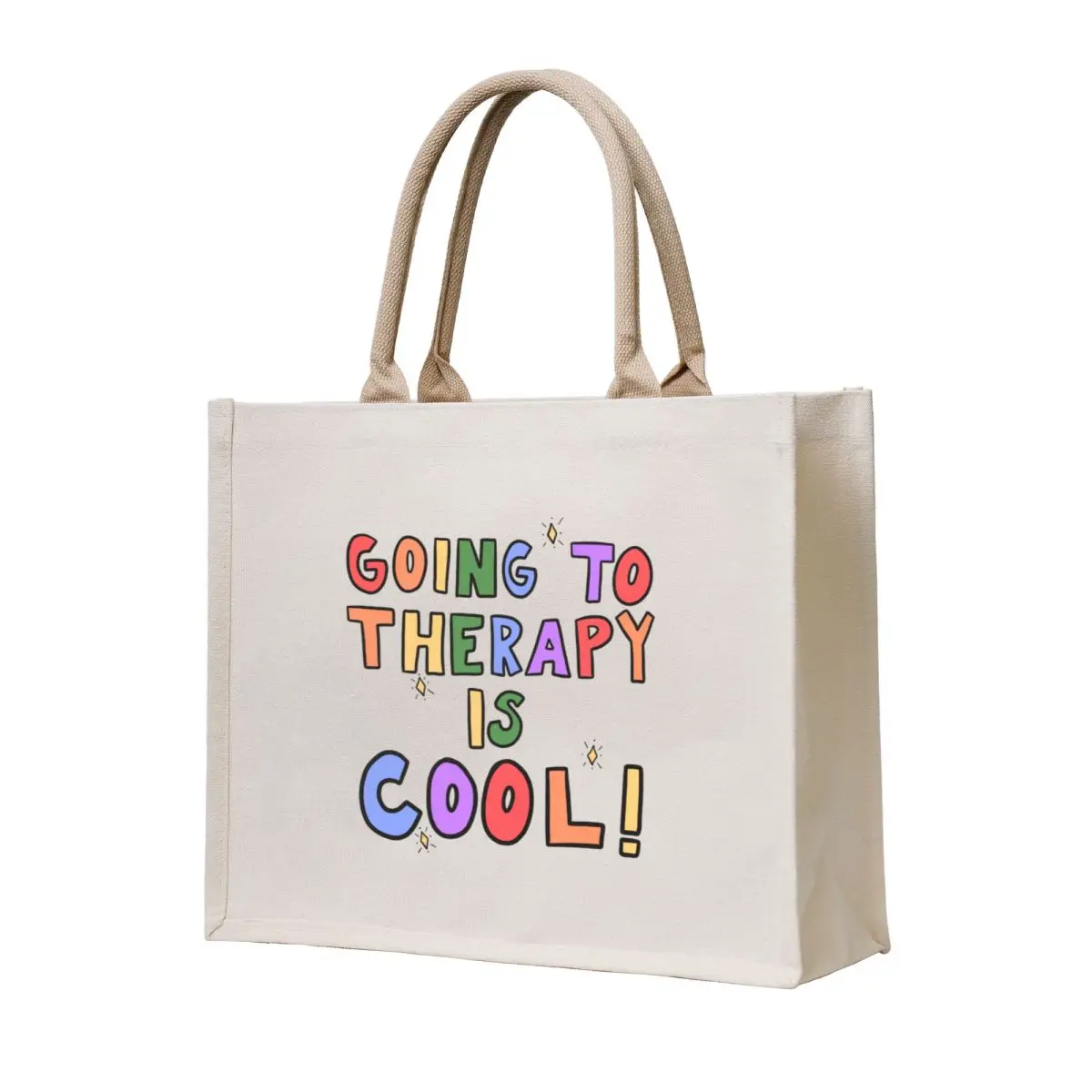 

Going To Therapy Is Cool! Tote Bag cute pouch bag Women's shopper bag Handbags women