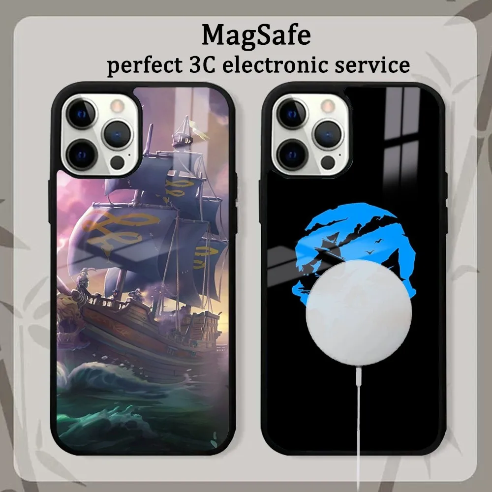 Movie S-Seas Of T-Thieves Phone Case For IPhone 16 15 14 13 12 11 Pro Max Plus Mini Magsafe Mirror Wireless Magnetic Cover