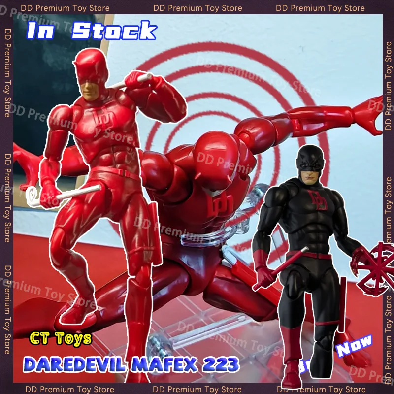 

In Stock Ct Toys Daredevil Red Mafex 223 Black 999 Action Figure CT Factory Comic Anime Figure Model Figurine Gift Toys