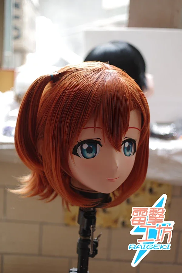 (RAIGEKI MAKS 89) Resin 2/3 Head Crossdresser BJD DOLL Kigurumi Anime LoveLive! Honoka Kousaka Cosplay Mask