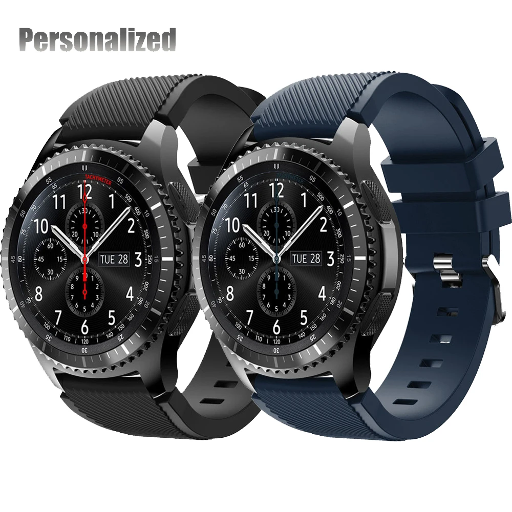 

Ремешок силиконовый для Samsung galaxy Watch 4/Classic/active 2/3/Gear s3, браслет для часов huawei watch gt 2/2e/pro 46 мм, 20/22 мм
