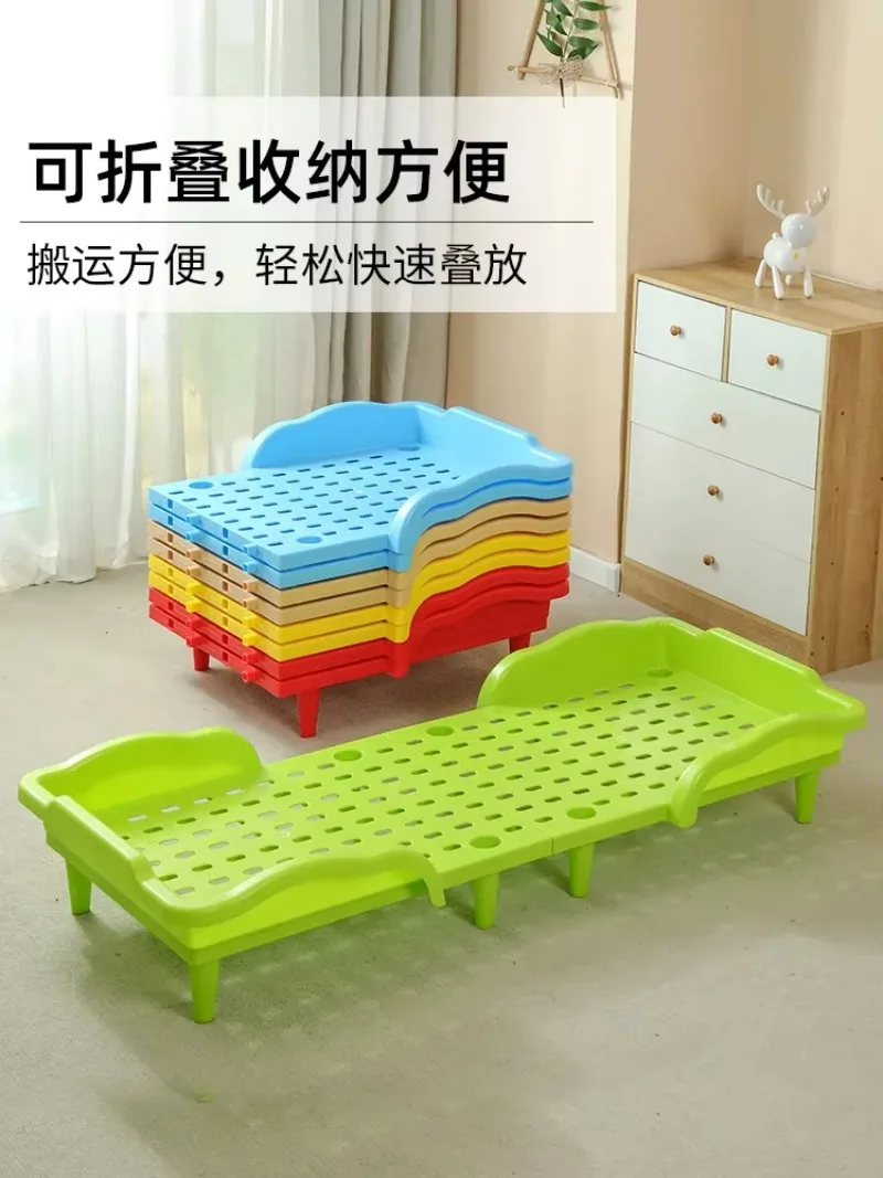 Splicable Folding kids bed furniture Portable baby furniture Kindergarten Children's lunch break bed Home Stackable toddler bed