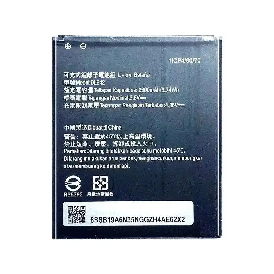

Для Lenovo A6000 A6010 Plus K3 k30 Lemeng K3 K30-T K30-W надежная мощность 2300 мАч BL242 аккумулятор мобильного телефона