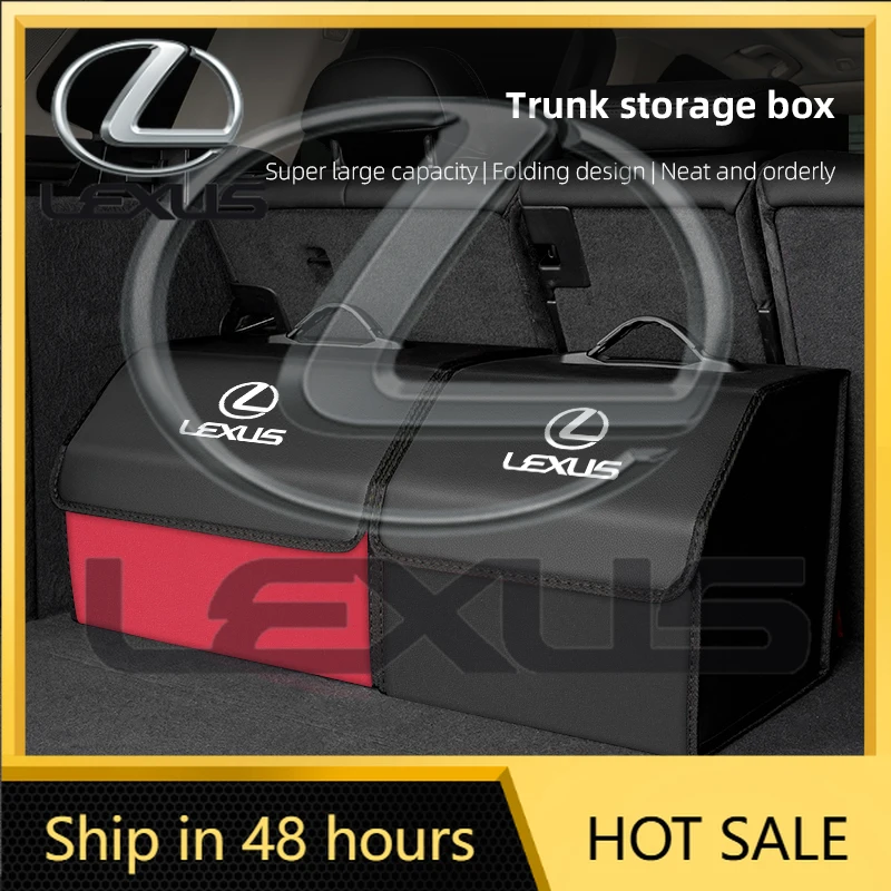 

2026 Hot Interior Stickers Lexus Folding Car Storage Bag Trunk Organizer Box Tools Tidying For IS300h NX300h IS250 IS350 RX350 L