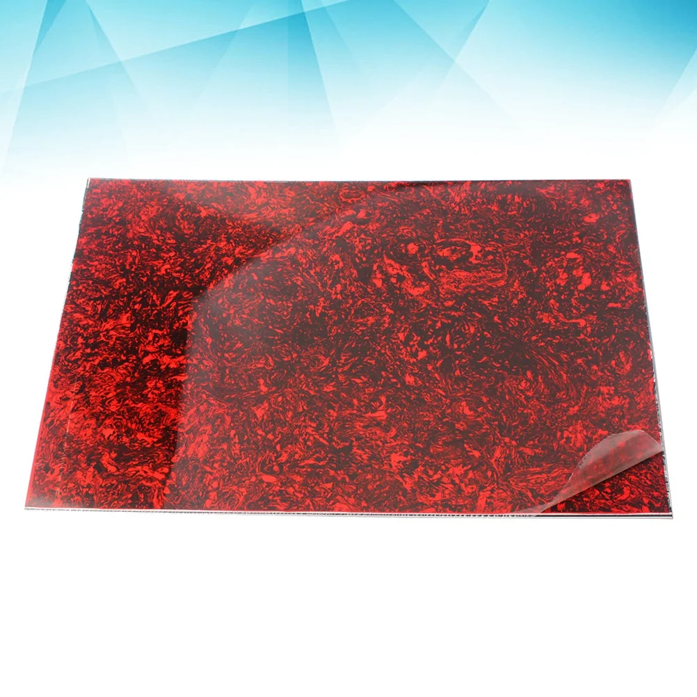 

44 X 29Cm Red Tortoise Shell Acrylic Pvc Pickguard Blank Sheet For Acoustic Guitar Scratch Protection Diy Material Wear