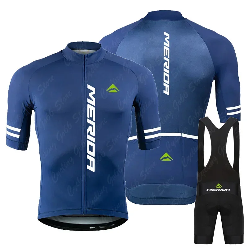 Merida 2025 Summer Cycling Jersey Set MTB Bicycle Cycling Clothing Mountain Bike Wear Clothes Maillot Ropa Ciclismo Triathlon