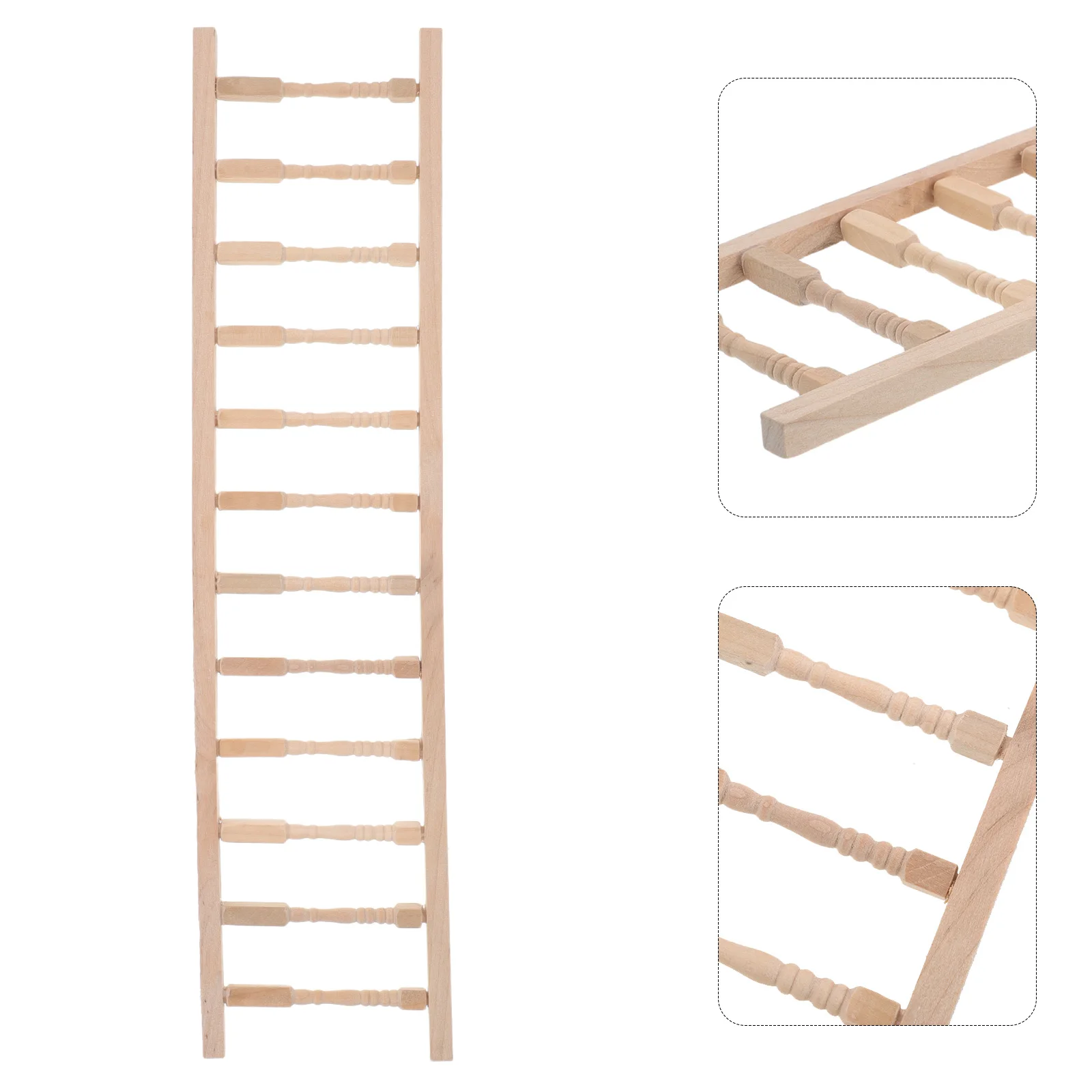 

Mini House Ladder Dollhouse Stair Craft for Micro Decor Accessories Accessory Wooden DIY Child