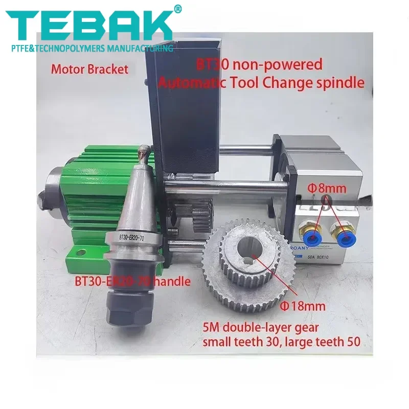 Latest CNC Brand new BT30 automatic tool change without power spindle assembly