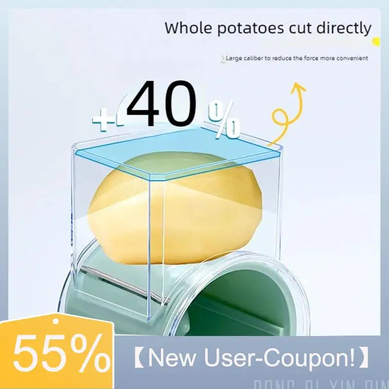 

【Fast Delivery】1PCS Vegetable Cutter Slicer Manual Chopper Machine Garlic Potato Shredder Kitchen Multifunctional Drum Slicer