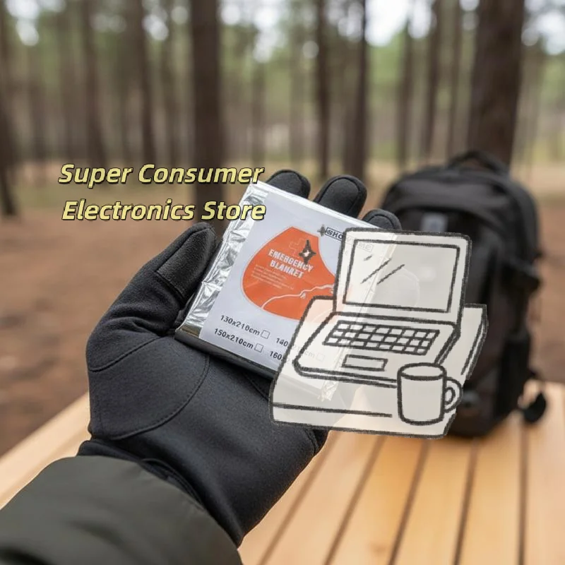 Survival Blanket Reflective - Notfall-Thermodecke 5 Stück Reflektierende Körperwärmer für