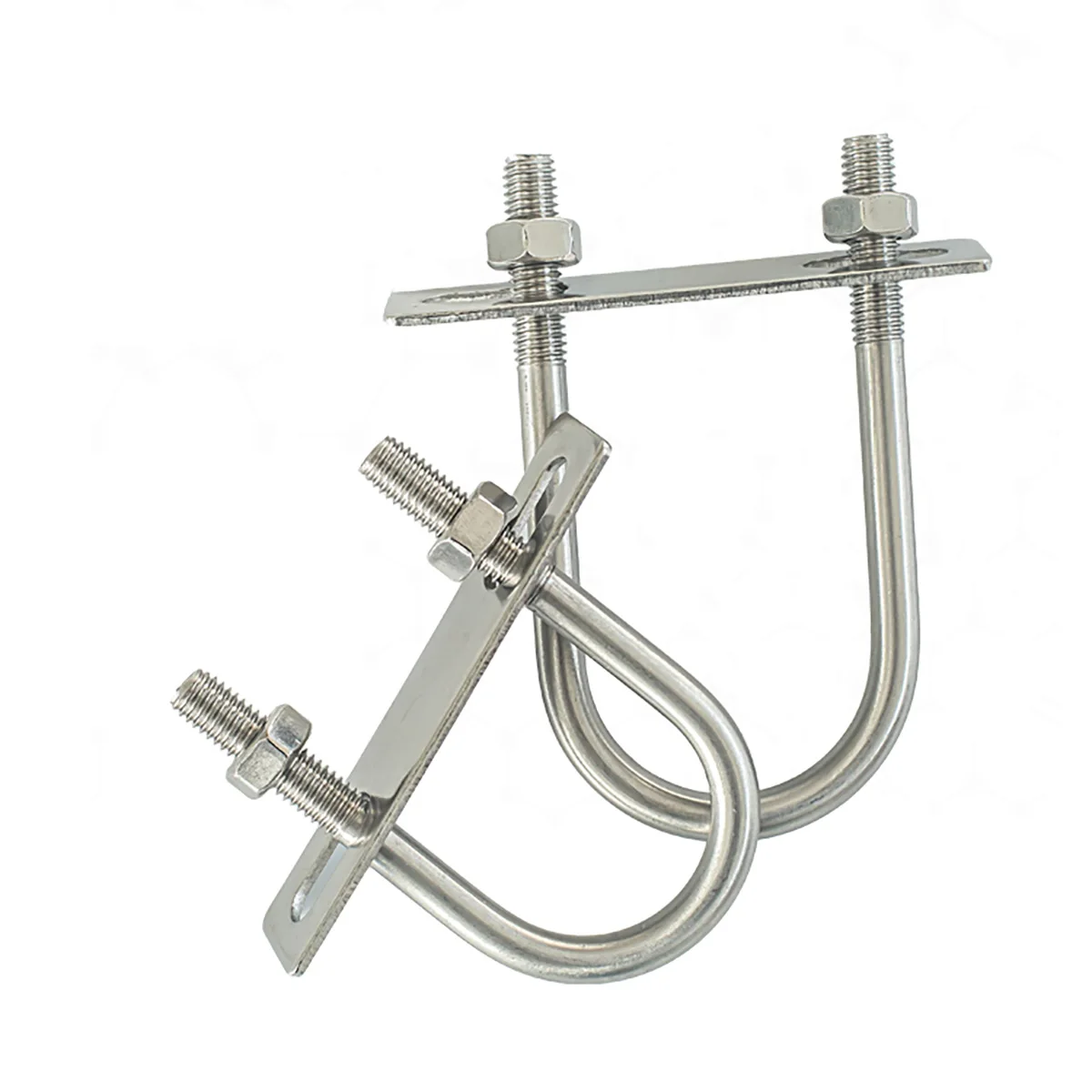 U Bolt M6 M8 304 Stainless Steel Fillet U-clip With Baffle Nut Combination U-shaped Buckle Bolt U-shaped Screw  U  Pipe Clamp