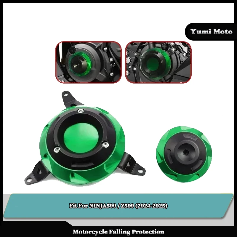 

Fit For KAWASAKI NINJA500 Z500 2024-2025 Ninja500 z500 Motorcycle CNC Engine Protective Cover Fairing Guard Sliders Crash Pad