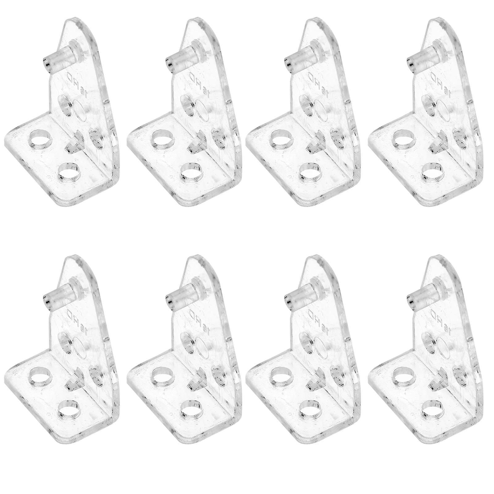 

8Pcs Blind Hold Down Brackets Clear Plastic Bottom Clips Replacement Blinds Hooks Accessories for Horizontal Blinds