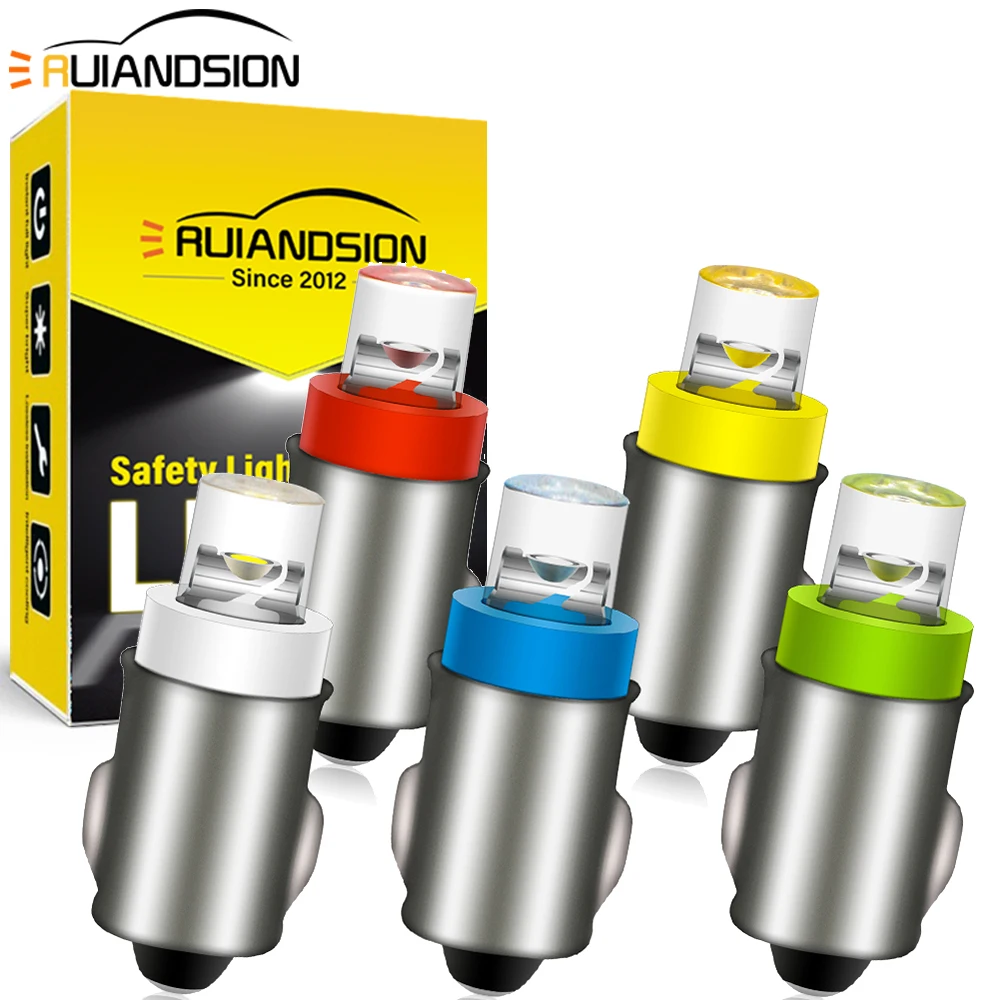 2Pc BA7S T7 LED Dashboard Indicator Light Bulb 12V No-Polar Gauge Instrument Panel Warning Light Car White Red Blue Green Yellow