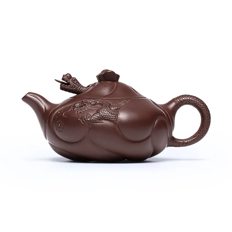 

Zanghutianxia Large Capacity Yixing Zisha Teapot Handmade Zisha Tea Set Flower Ware Raw Ore High Temperature Old Yixing Clay Tea