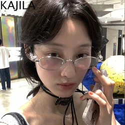 Oval Rhinestone Anti Blue Light Glasses Frame Women 2024 Luxury Brand Unisex Bling Computer Reading Eyeglasses Shades Eyewear 