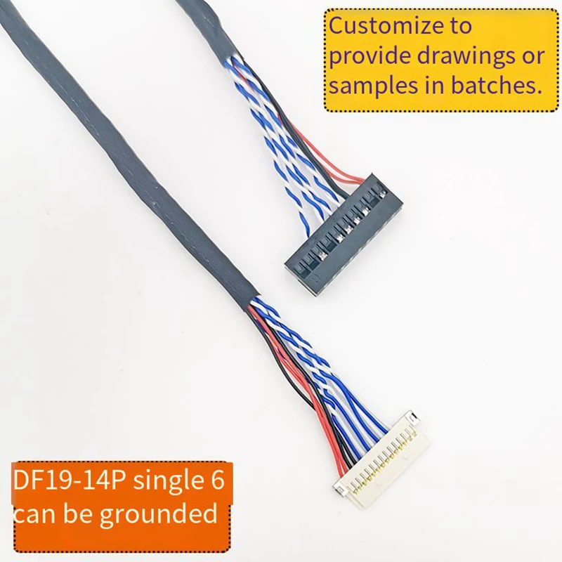 LVDS CABLE DF19-14P 1ch 6bit for 10