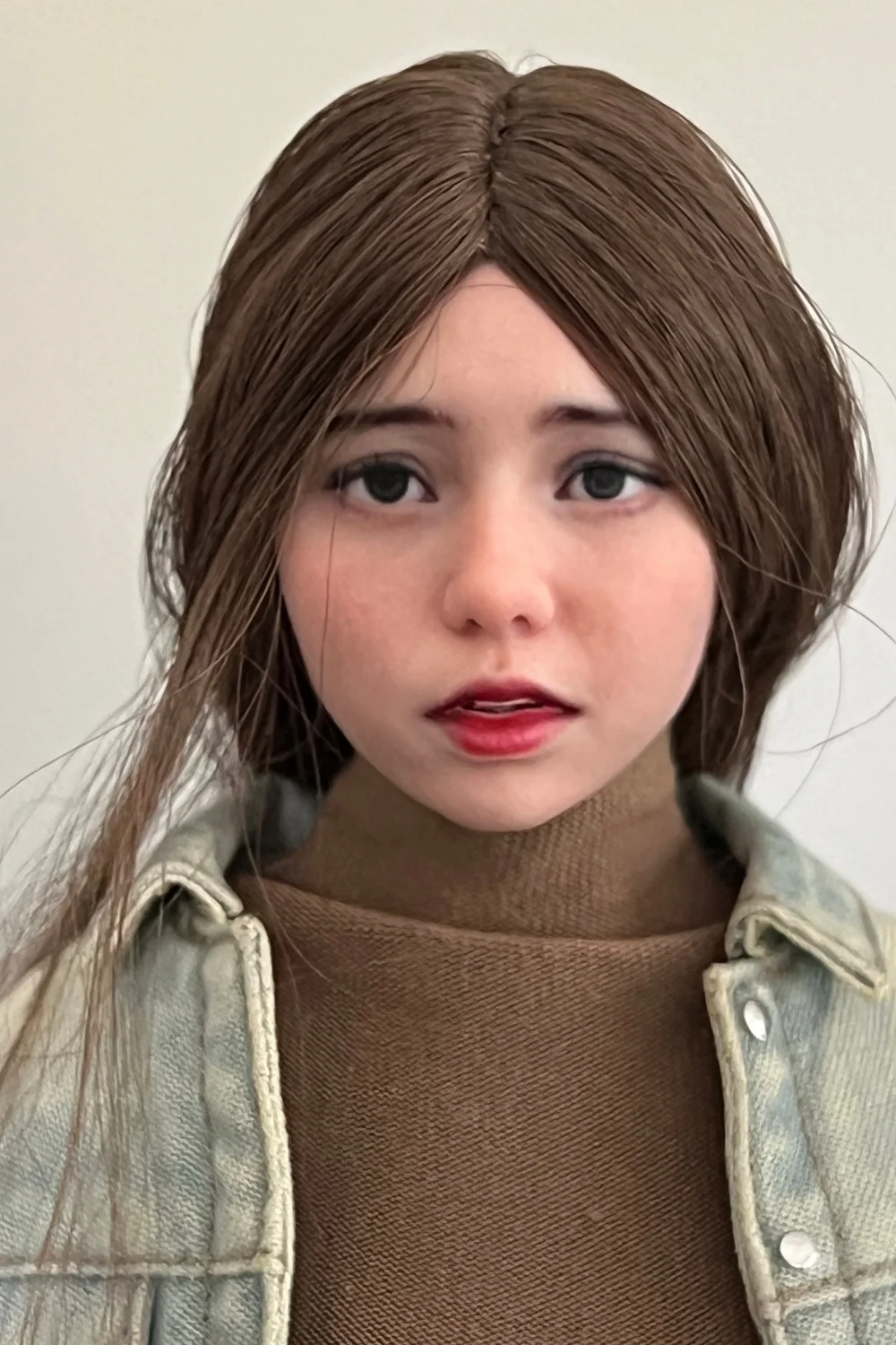 1/6 1/12 Realistic Painting Makeup Eva Plumpy Cute Beauty Head Sculpture For 12inchs/6inchs Normal Skin Action Figure Body