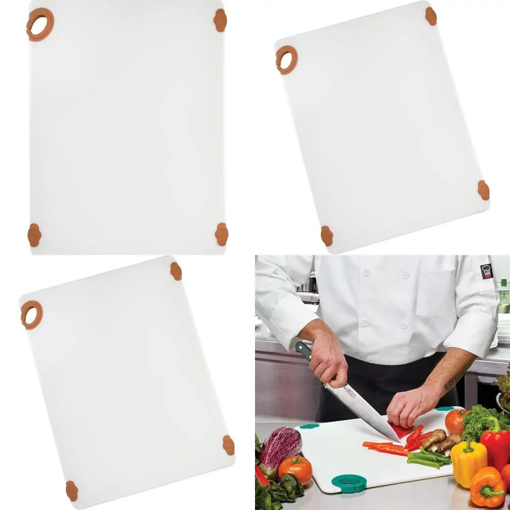 

Anti-Slip 18 x 24 Brown Cutting Board with Hanging Hook